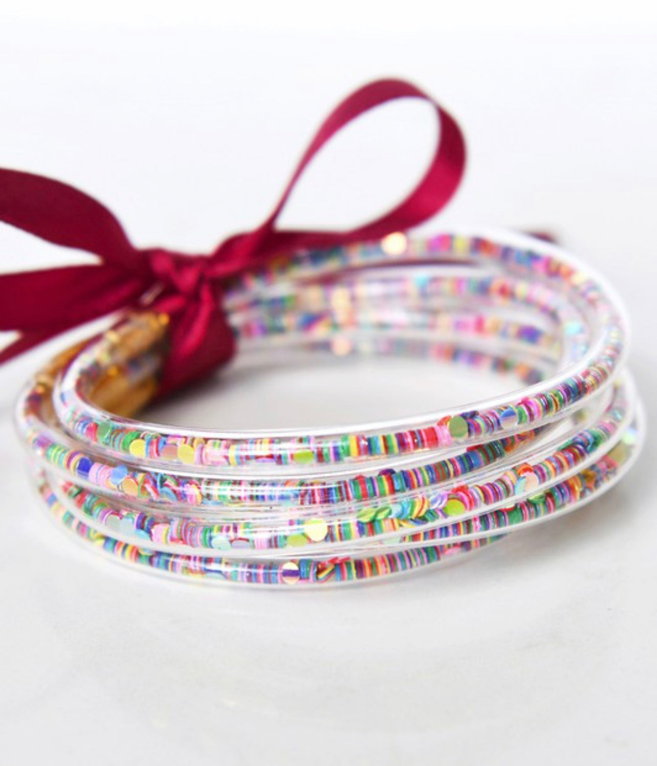 Confetti Tube Bracelets | Round Multi