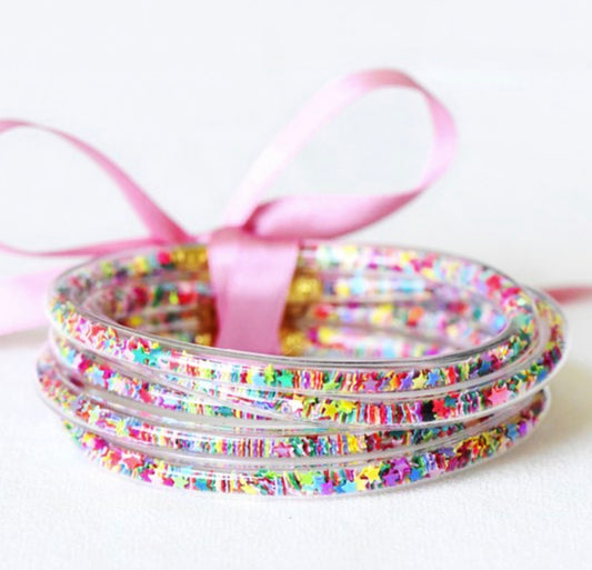 Confetti Tube Bracelets | Stars