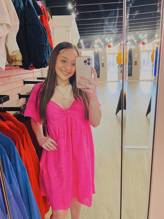 Hey Babydoll Dress | Pink
