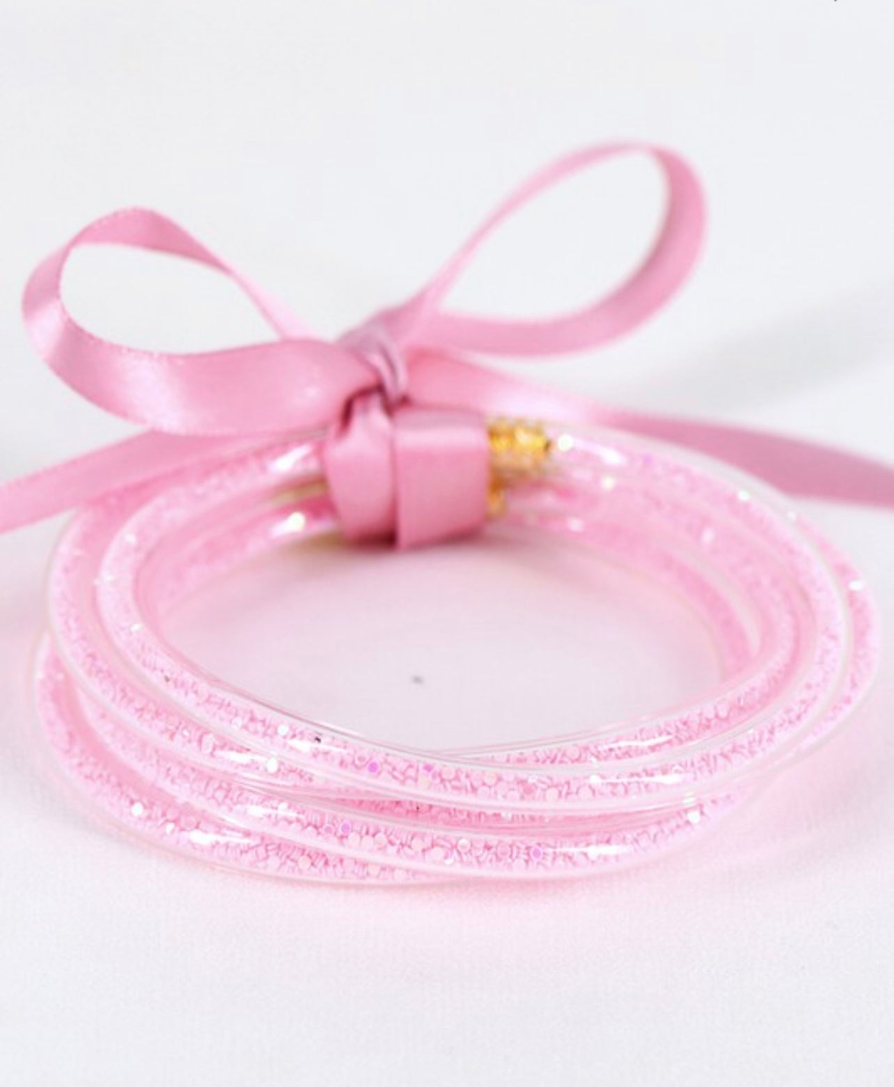 Confetti Tube Bracelets | Light Pink