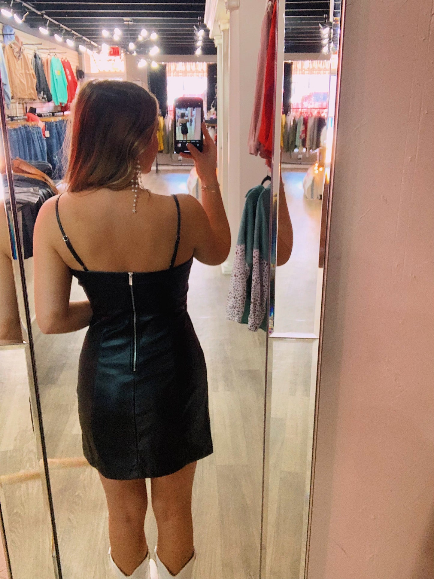 Midnight Hour Leather Dress