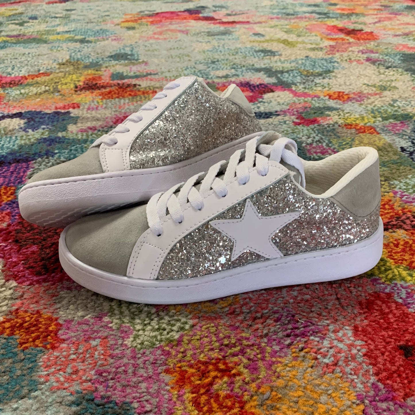 Star Kissed Sneakers- Silver